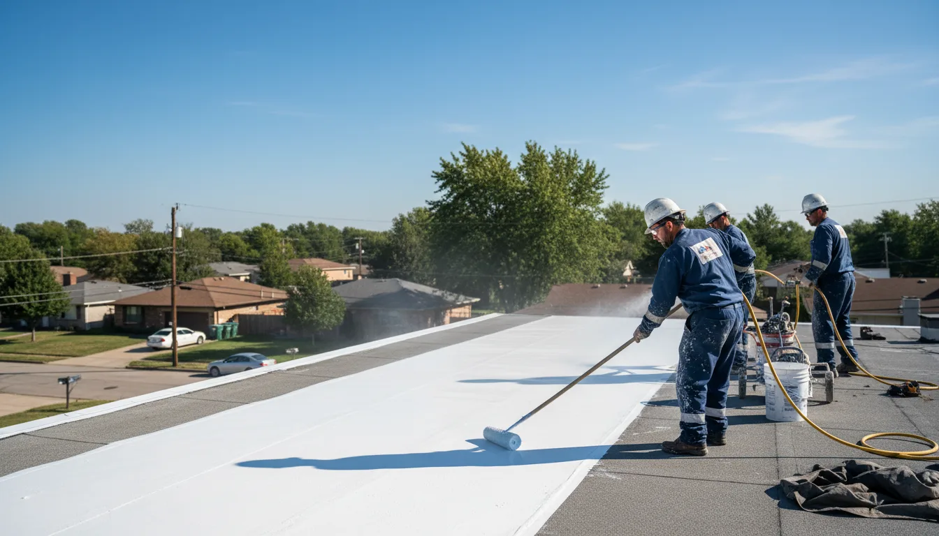 Commercial roof coating in Montgomery, MI near me